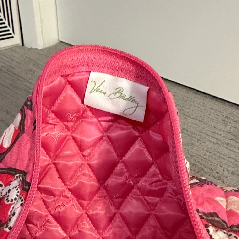 Vera Bradley Pink and Red Floral Weekender Travel Bag - Picture 5 of 5